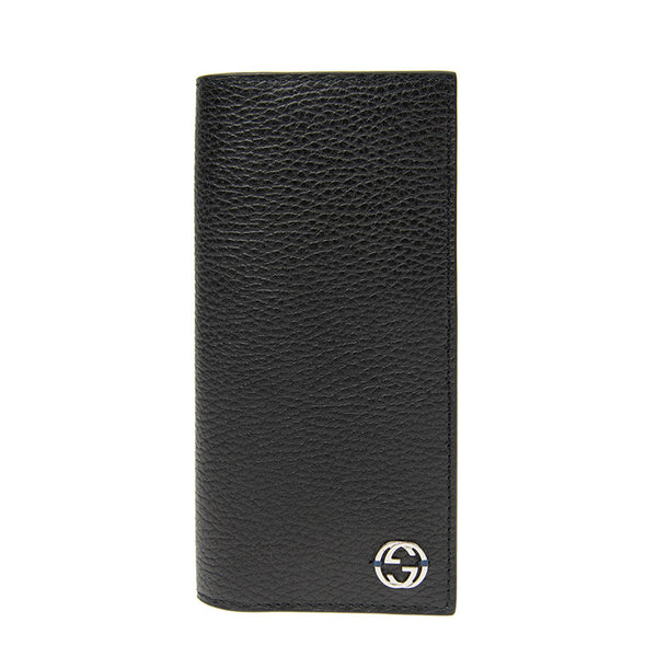 Gucci Portafogli Nero e Blu Uomo Pelle Dollar Calf Mod. 610467 CAO2N 001 1040