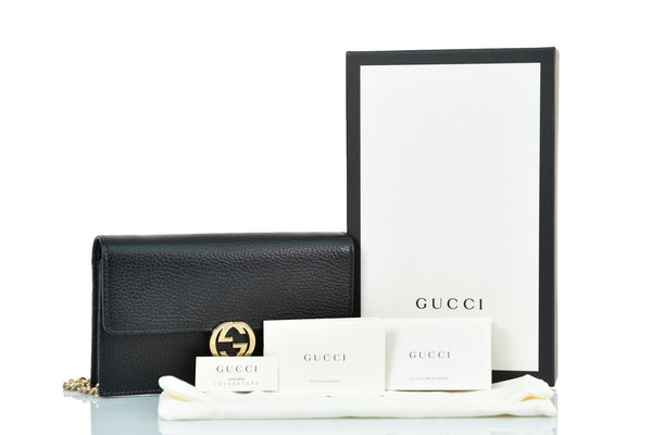 Gucci Borsetta a Tracolla Nera Donna Pelle Dollar Calf Mod. 615523 CAO0G 1000
