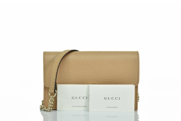 Gucci Borsetta a Tracolla Beige Donna Pelle Dollar Calf Mod. 615523 CAO0G 2754