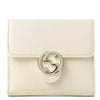 Gucci White Women's Wallet Logo Leather Dollar Calf Mod. 615525 CAO0G 9522 