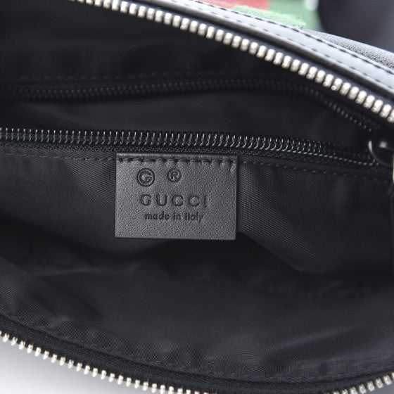 Gucci Men's Black Messenger Bag Technocanvas Zipper Mod. 631195 KWT7N 