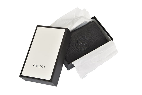 Gucci Borsa Soho a Mano Nera Donna Pelle Cellarius Mod. 598211 A7M0G 1000