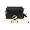Gucci Black Women's Handbag Logo Leather Dollar Calf Mod. 607720 CAO0G 1000 