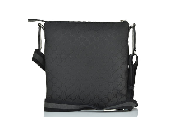 Gucci Men's Black Messenger Bag GG Canvas Fabric Mod. 449184 G1XHN 8615 