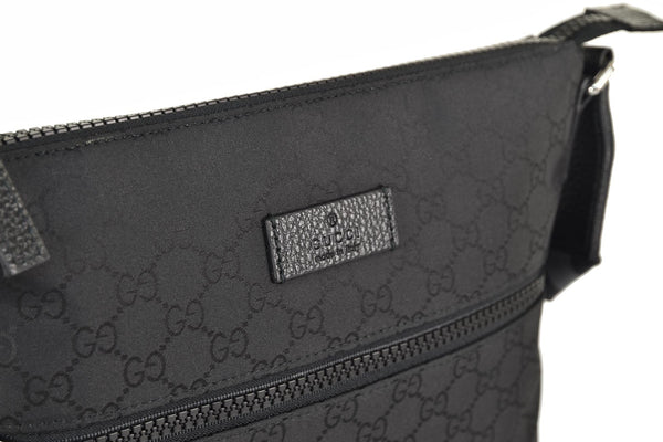 Gucci Men's Black Messenger Bag GG Canvas Fabric Mod. 449184 G1XHN 8615 