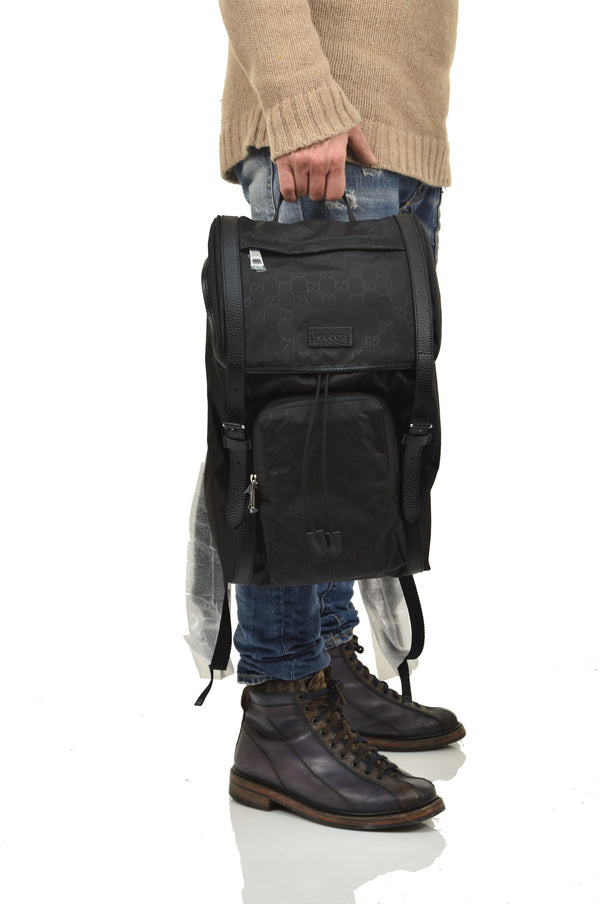 Gucci Black Men's Backpack Nylon Fabric Dollar Tascone Mod. 510336 K28CN 1000 