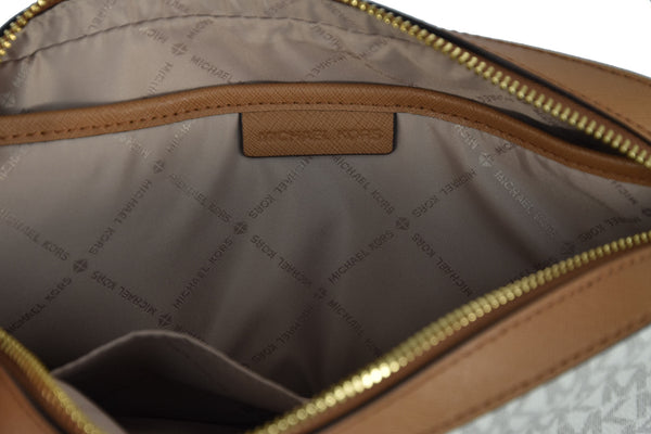Michael Kors Jet Set Item Bag Vanilla Women's Saffiano Leather Mod. 35T8GTTC9L