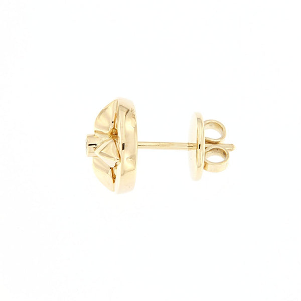 Orecchini in oro giallo con diamante