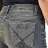 Roy Roger's Jeans Grigio Donna Cotone Cerniera Mod.DUNIA T-541