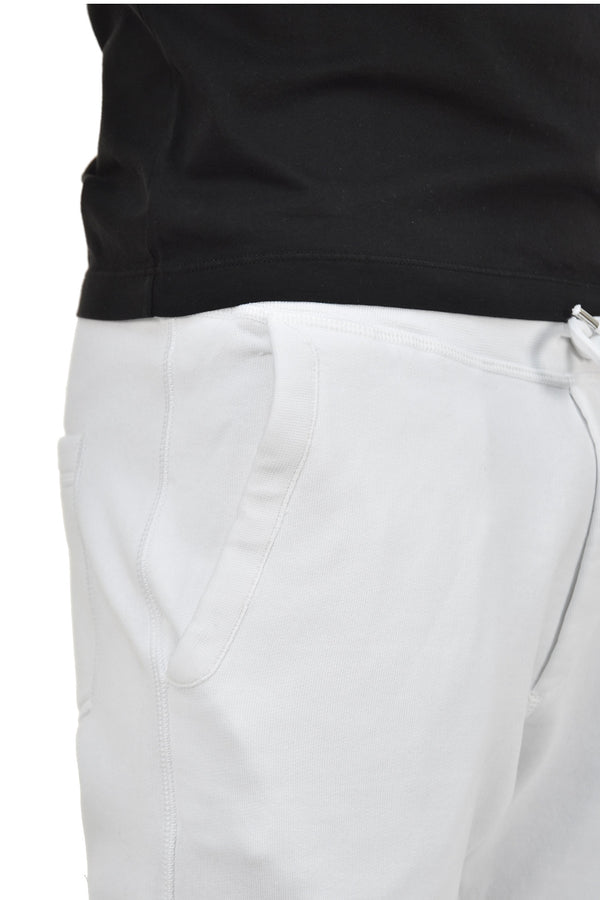 Dsquared2 Pantalone di Tuta Bianco Uomo Cotone Coulisse Mod.S74KA0952S25030100
