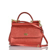 Dolce&amp;Gabbana Red Shoulder Microbag Women's Leather Mod. Sicily BB6003 AP2871 87572 