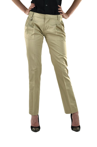 Dsquared2 Pantalone Beige Donna Cotone Cerniera Mod.73KA14238104020
