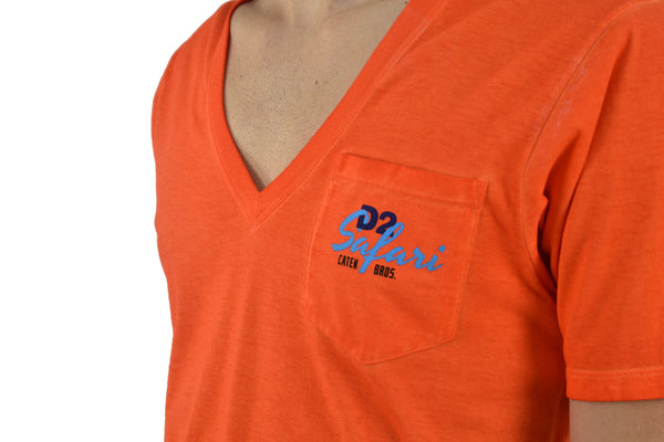 Dsquared2 T-Shirt Arancione Uomo Stampa Grafica Mod.S71GD0123S21600186