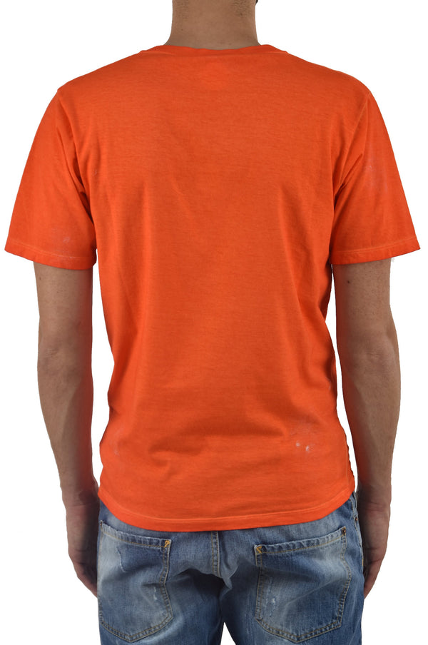 Dsquared2 Men's Orange T-Shirt Graphic Print Mod.S71GD0123S21600186