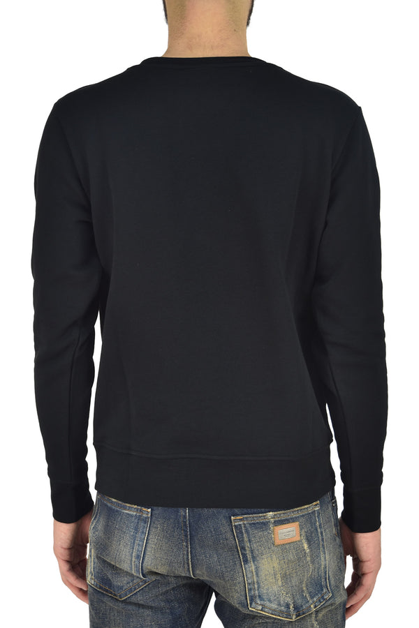 Marcelo Burlon Black Crewneck Sweatshirt for Men Cotton Mod.CMBA009S170680621088