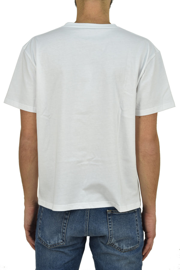 Stella McCartney T-shirt Bianca Uomo Cotone Stampa Mod.MN0453010SIP049000
