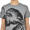 VALENTINO Men's Gray T-shirt Cotton Graphic Print Mod.MV0MG08F3MH080